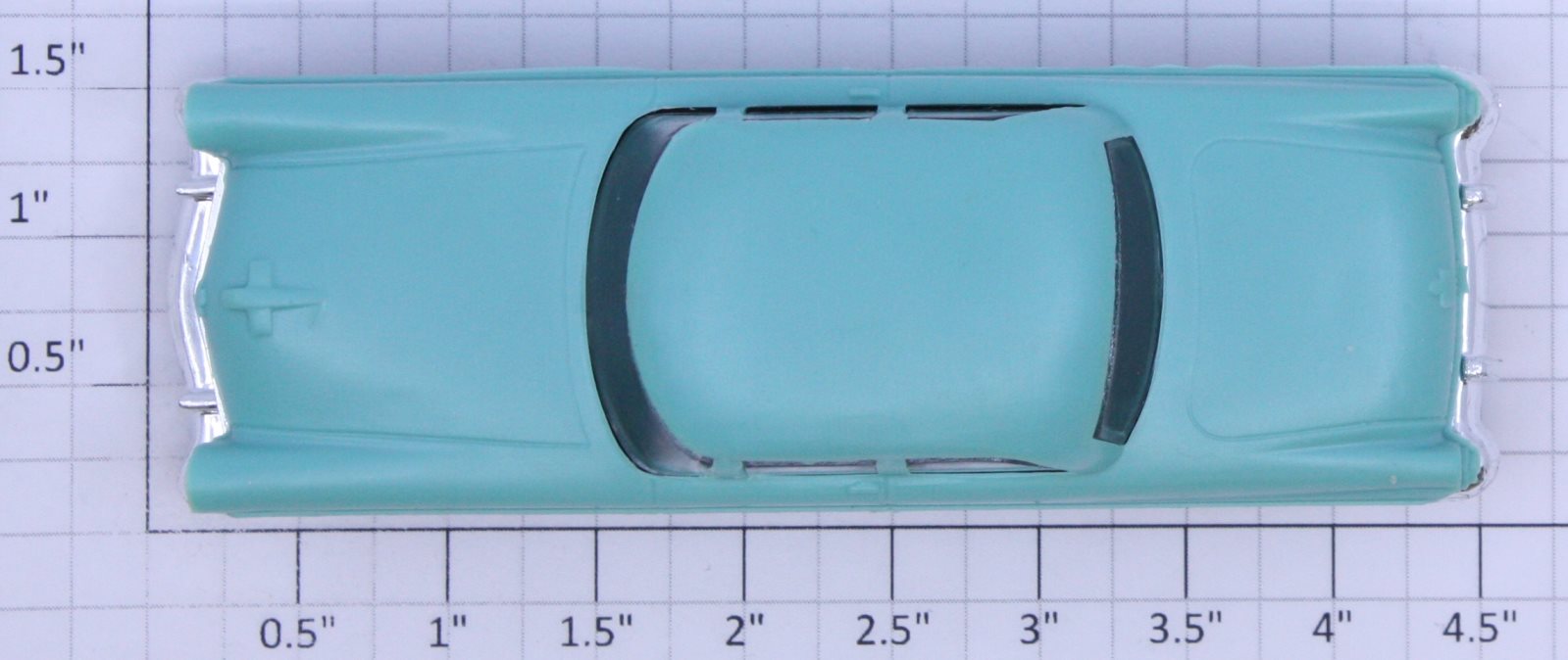 Lionel 6414-25 Aqua Repro Automobile with Chrome Bumpers
