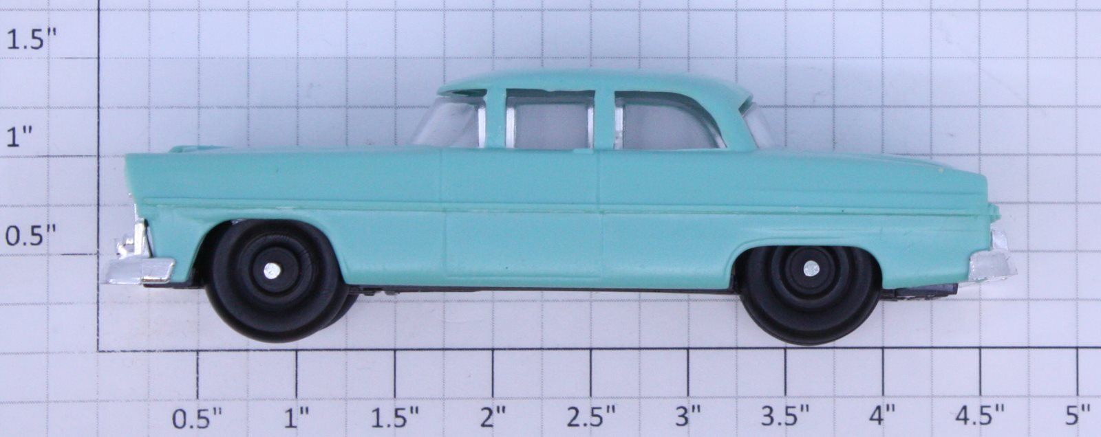 Lionel 6414-25 Aqua Repro Automobile with Chrome Bumpers