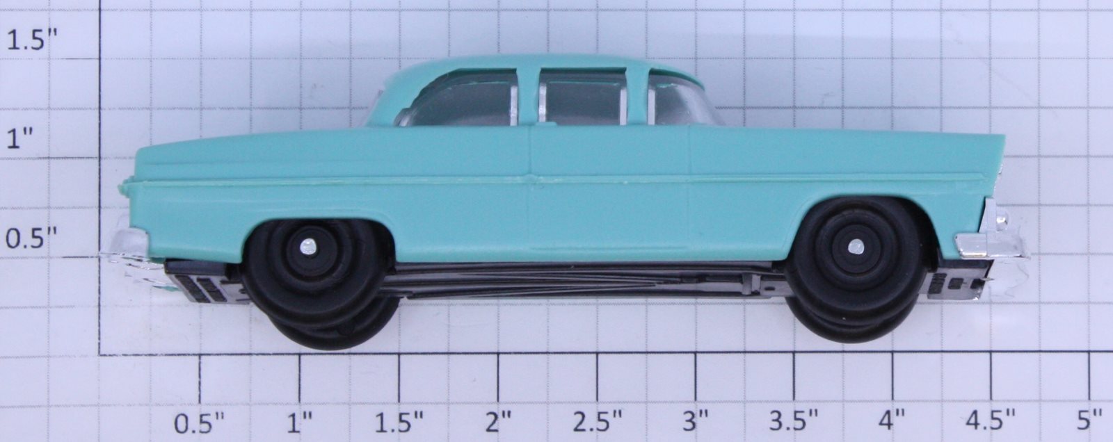 Lionel 6414-25 Aqua Repro Automobile with Chrome Bumpers