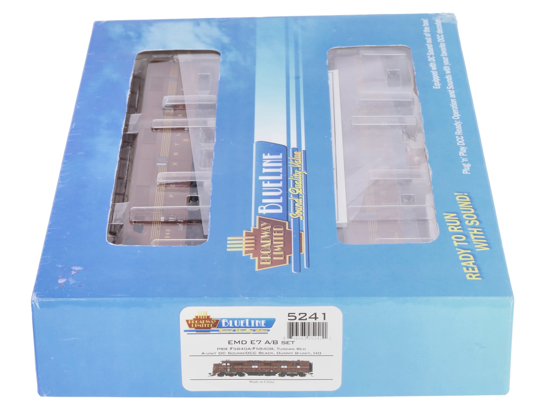 Broadway Limited 5241 HO Pennsylvania EMD E7 A/B Set with Sound #5840A, 5840B
