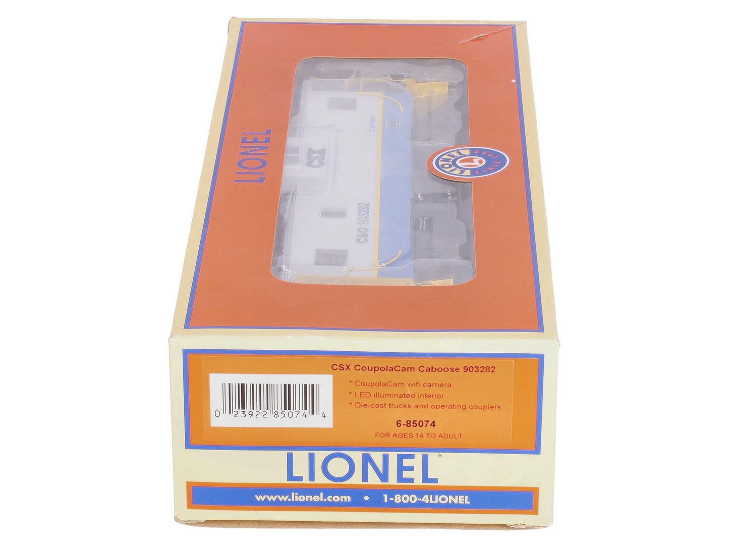 Lionel 6-85074 O CSX Wide Vision Caboose with Camera #903282