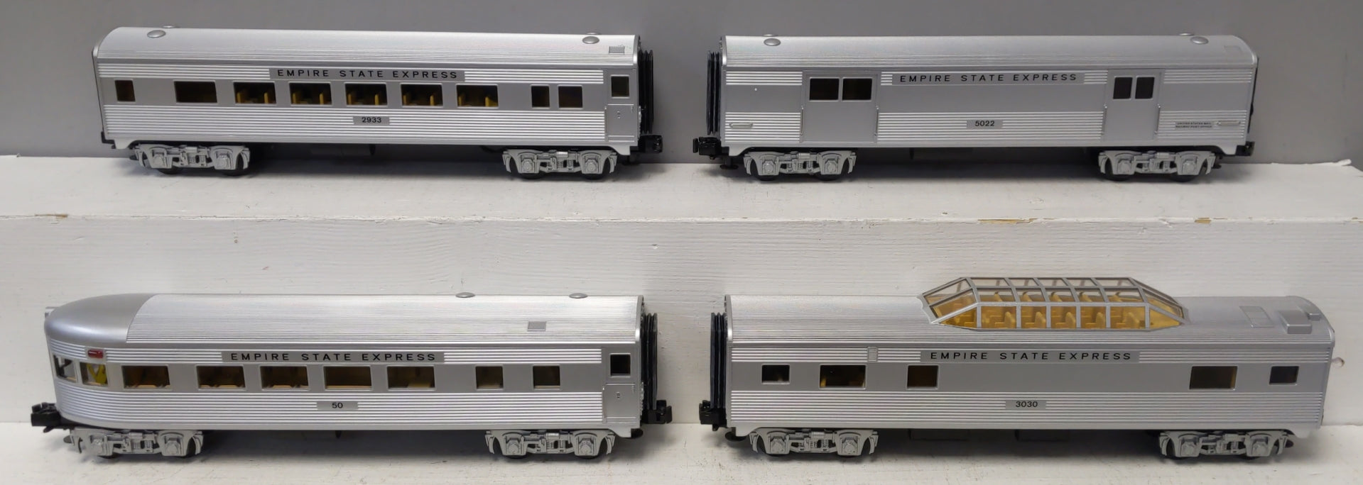MTH 30-6113 O NYC RailKing O-27 Streamlined Passenger Set (Set of 4) LN/Box