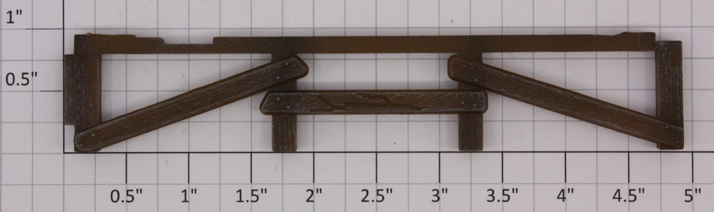 Lionel 16846-12 Burning Hobo Depot Rear Support Pilings