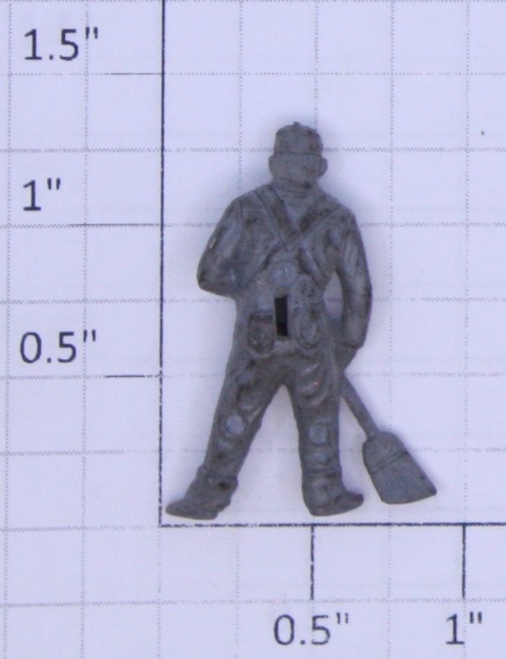 Lionel 3434-10 Unpainted Chicken Sweeper Figure