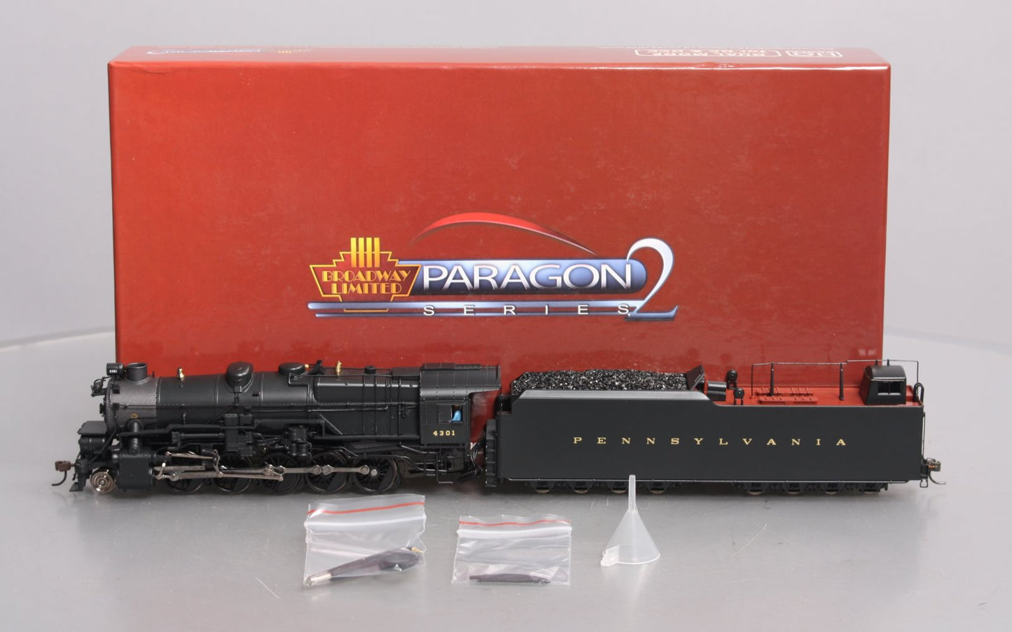 Broadway Limited 2487 HO Pennsylvania I1sa 2-10-0 with 210F82A Long Tender #4301