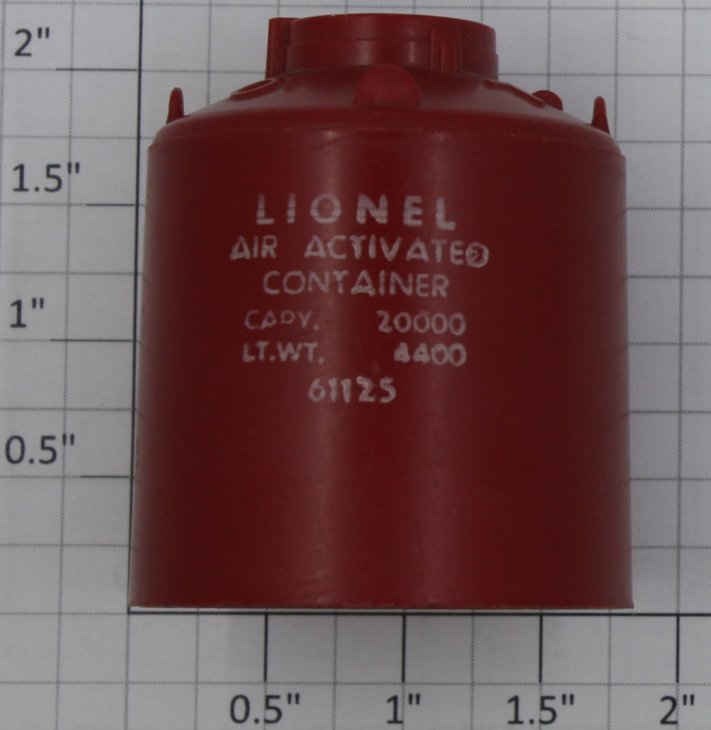 Lionel 6112-25 Red "Air Activated Container" Canister