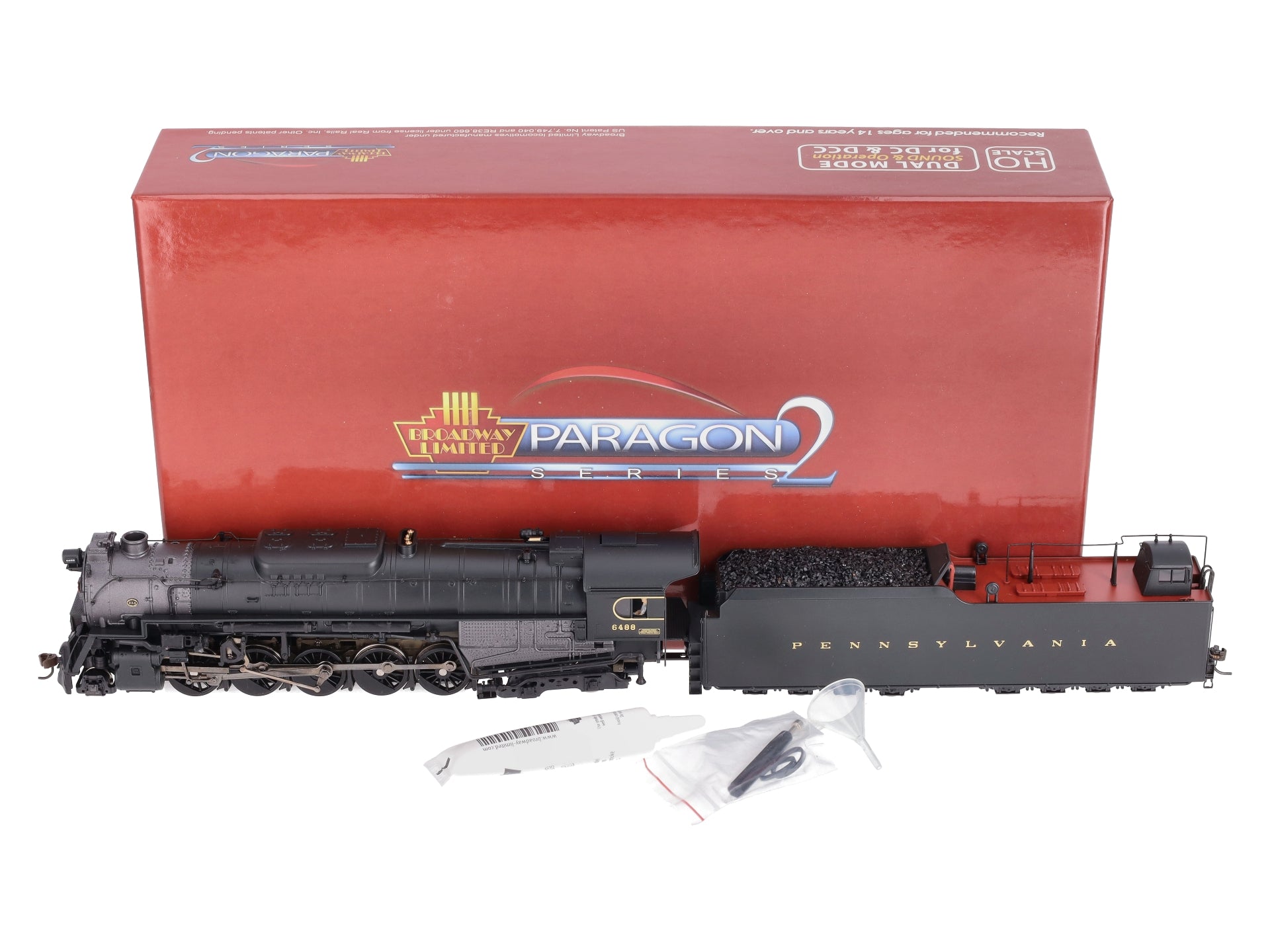 Broadway Limited 2222 HO PRR Class J1 2-10-4 Steam Locomotive w/Sound/DCC #6488 LN/Box