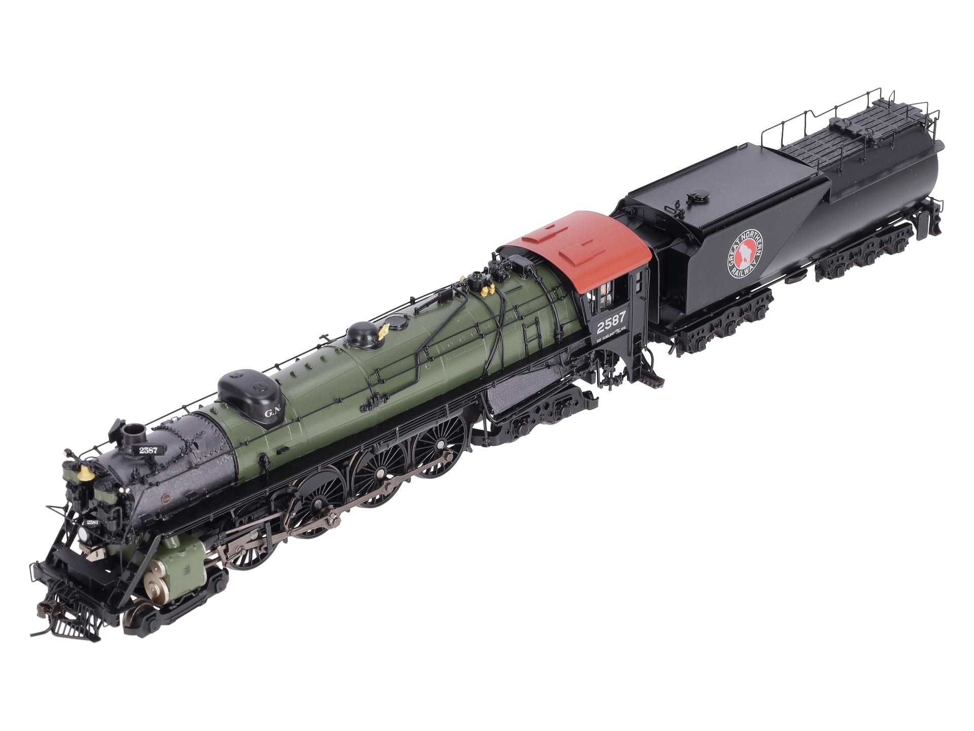 Broadway Limited 2875 HO Great Northern Class S-2 4-8-4 Vestibule Cab #2587