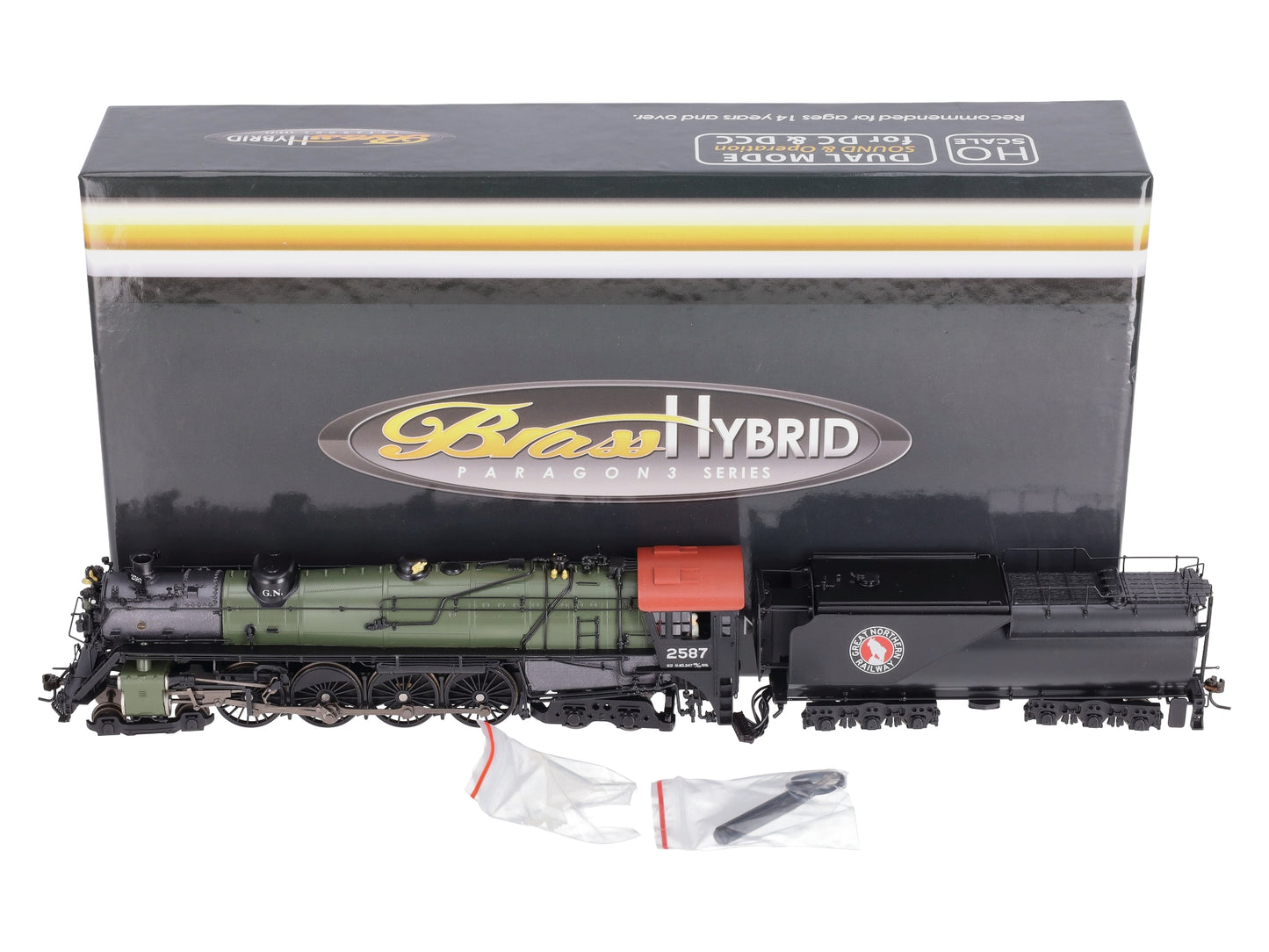 Broadway Limited 2875 HO Great Northern Class S-2 4-8-4 Vestibule Cab #2587