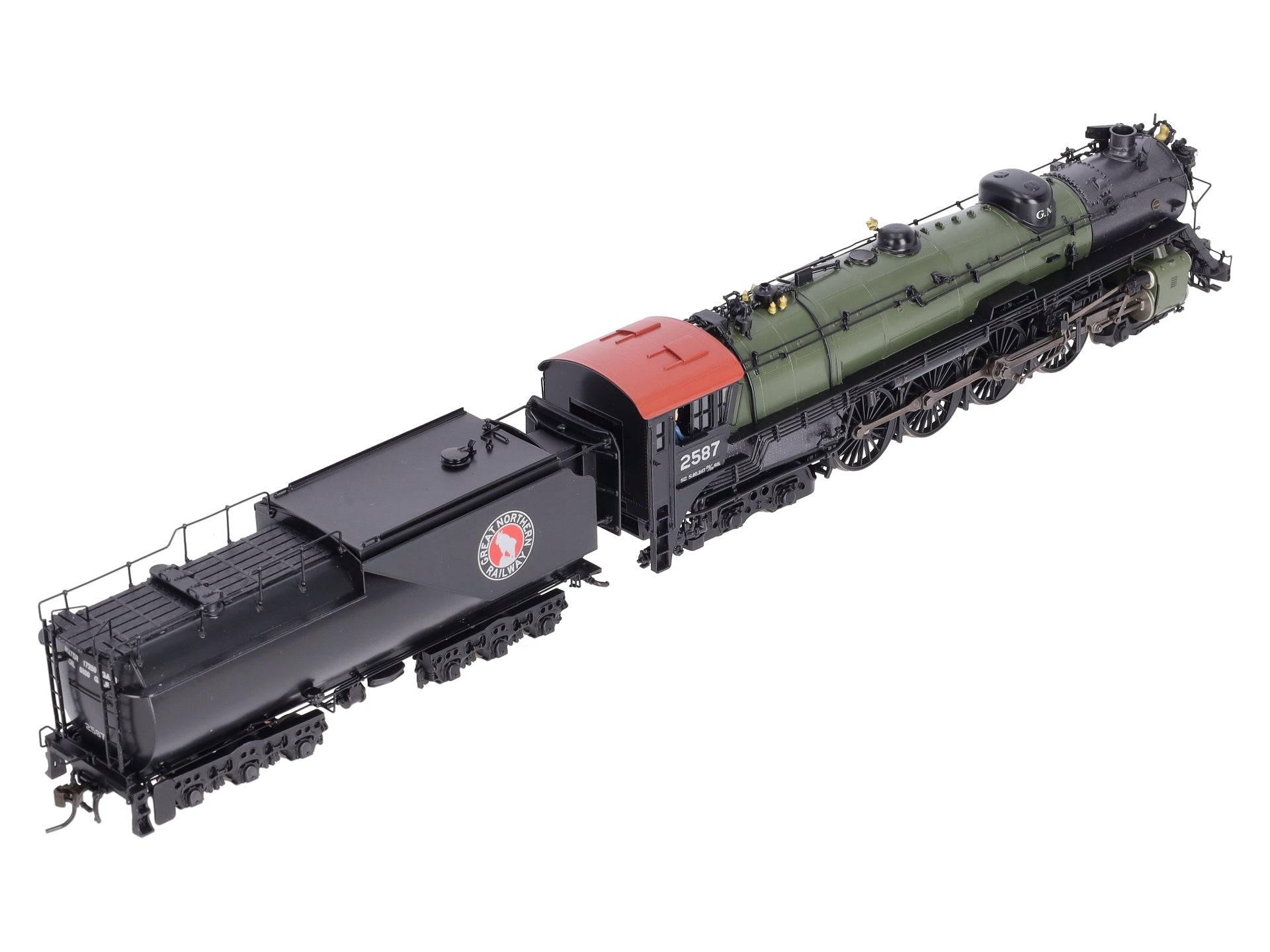 Broadway Limited 2875 HO Great Northern Class S-2 4-8-4 Vestibule Cab #2587