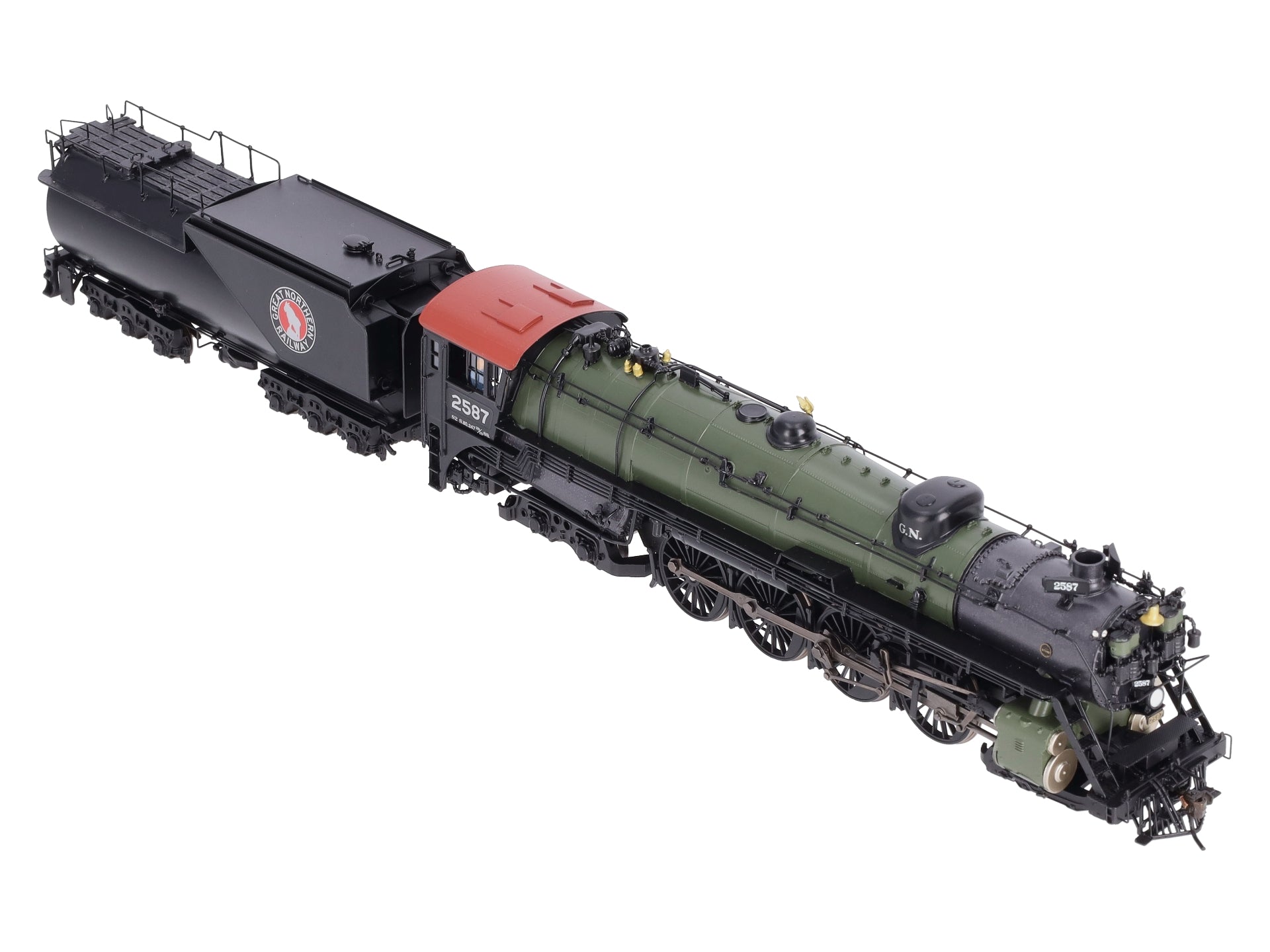 Broadway Limited 2875 HO Great Northern Class S-2 4-8-4 Vestibule Cab #2587
