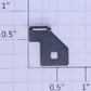 Lionel 9545-57 Short Black Right Hand Offset F3 Ladder