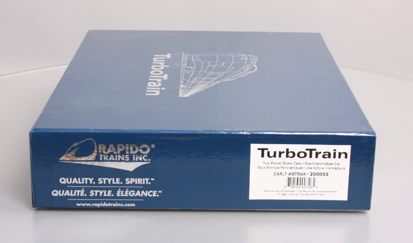 Rapido Trains 200003 HO Scale Amtrak TurboTrain Early Diesel Passenger Train Set