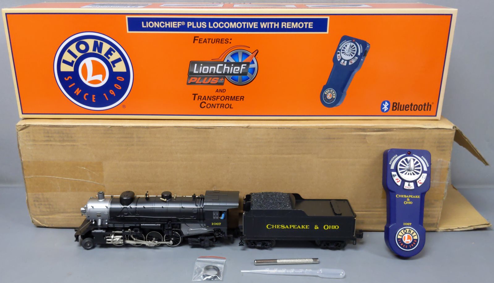 Lionel 6-83609 O Chesapeake & Ohio Lionchief Plus Mikado Steam Locomotive #1067