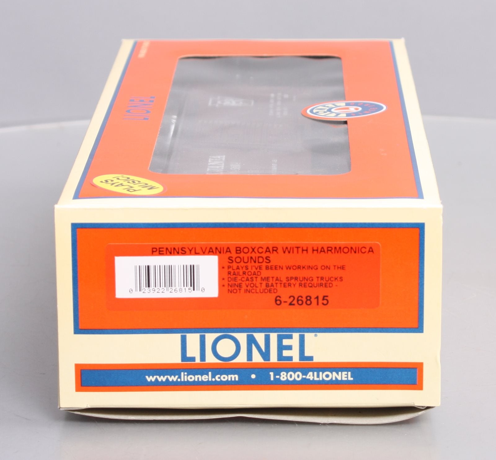 Lionel 6-26815 O Gauge PRR Boxcar w/Harmonica Playing Hobo #24255