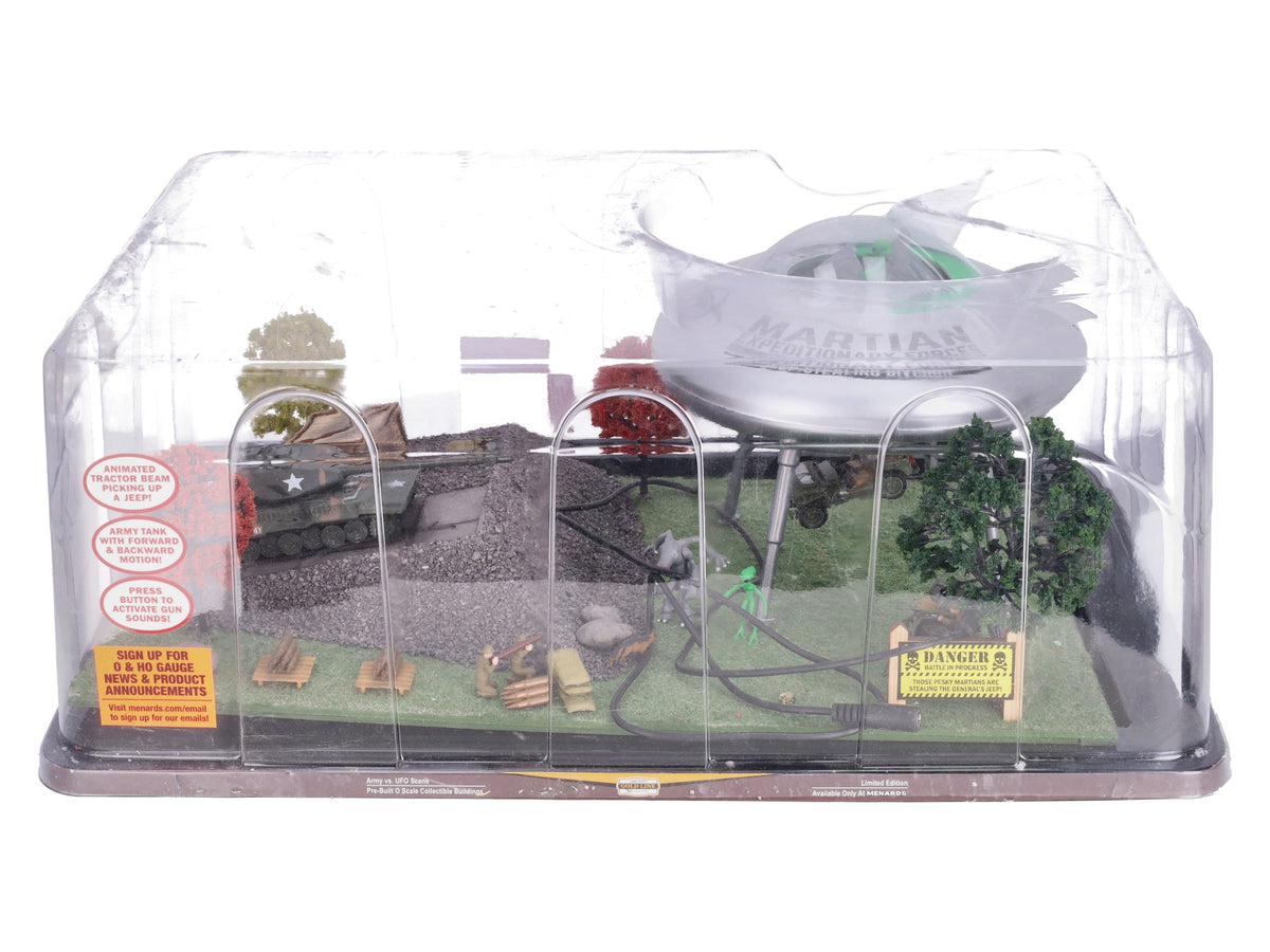 Menards 279-8287 O Gauge Army Vs. UFO Scene LN/Box