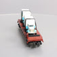 MTH 30-76116 O Gauge Wisconsin Central Flatcar With 2 Dairy Trucks  #5618 LN/Box