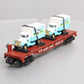 MTH 30-76116 O Gauge Wisconsin Central Flatcar With 2 Dairy Trucks  #5618 LN/Box