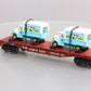 MTH 30-76116 O Gauge Wisconsin Central Flatcar With 2 Dairy Trucks  #5618 LN/Box
