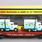 MTH 30-76116 O Gauge Wisconsin Central Flatcar With 2 Dairy Trucks  #5618 LN/Box