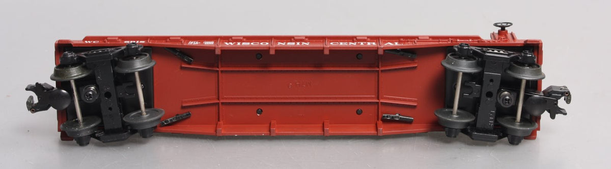MTH 30-76116 O Gauge Wisconsin Central Flatcar With 2 Dairy Trucks  #5618 LN/Box