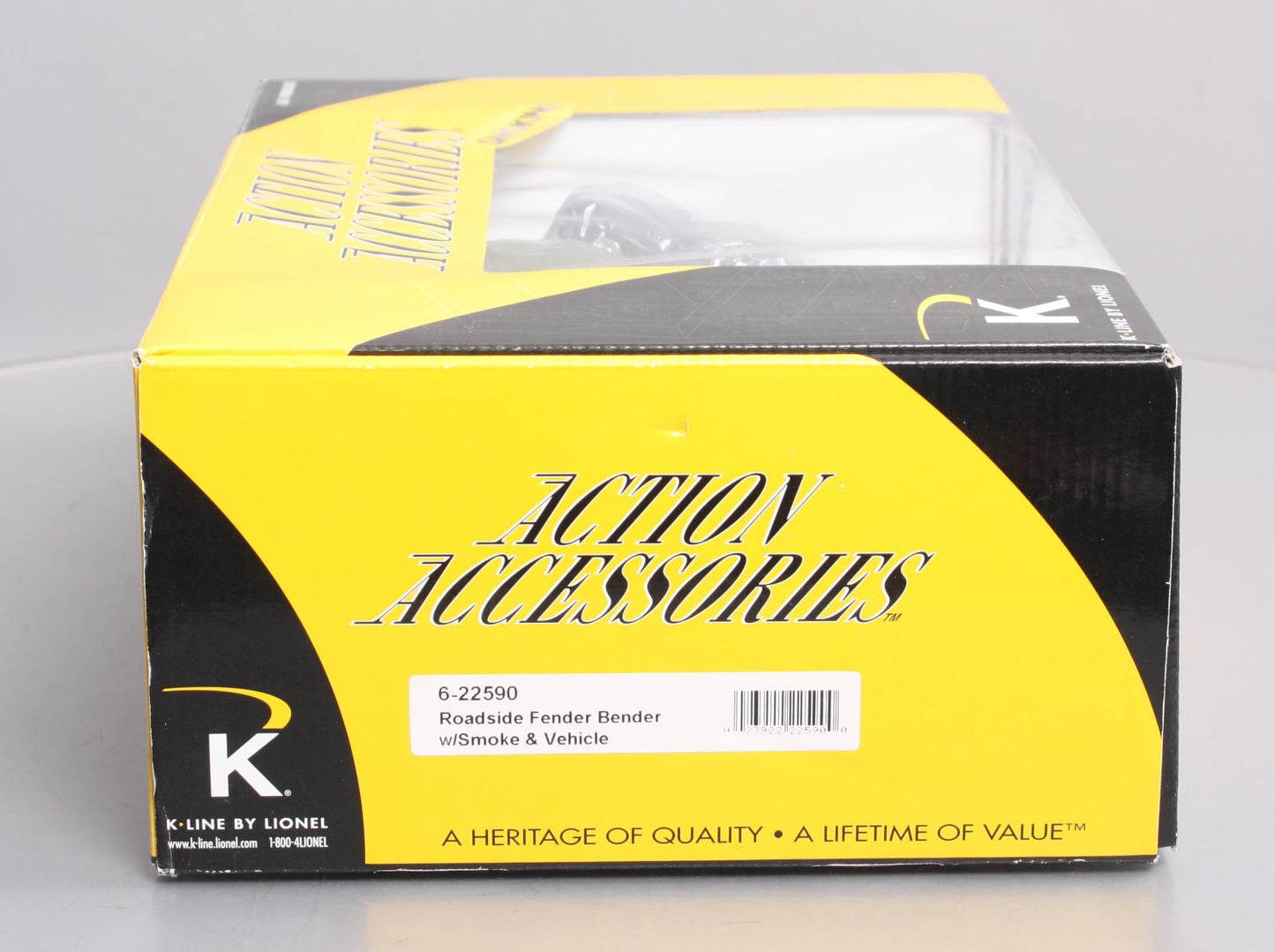 K-Line 6-22590 Roadside Fender Bender w/Smoke & Vehicle NIB