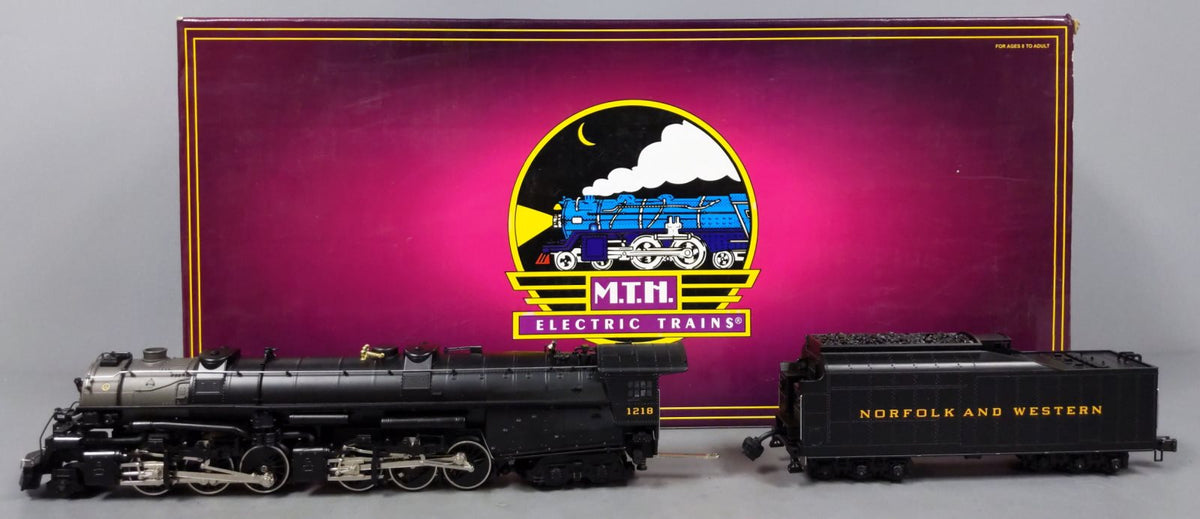 MTH 20-3036-1 O Gauge N&W 2-6-6-4 Class A Steam Locomotive & Tender w/PS1 #1218 LN/Box