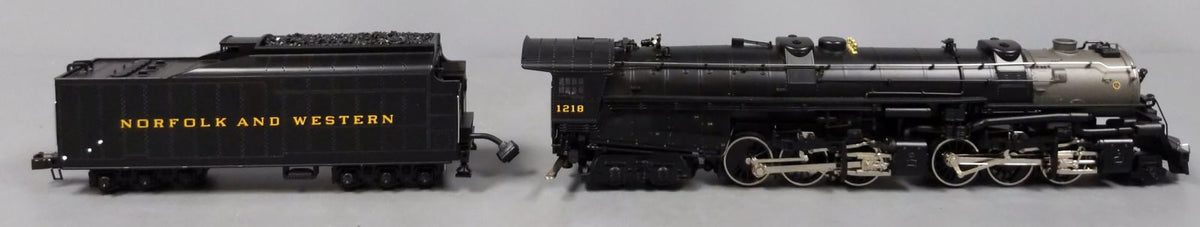 MTH 20-3036-1 O Gauge N&W 2-6-6-4 Class A Steam Locomotive & Tender w/PS1 #1218 LN/Box
