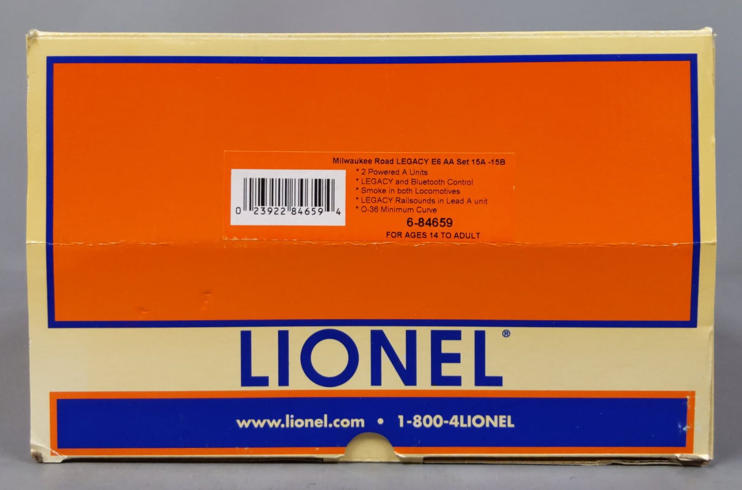Lionel 6-84659 O Milwaukee Road E6 AA Diesel Set #15A/B/ Legacy w/Bluetooth