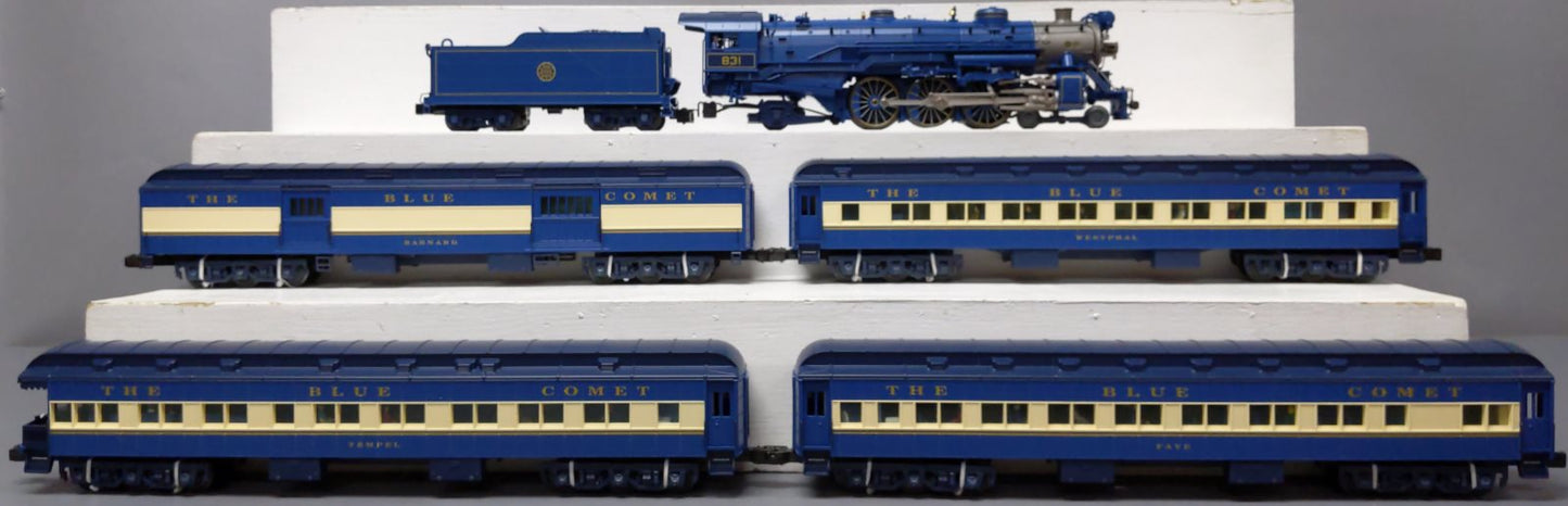 Lionel 6-21787 O Gauge CNJ Blue Comet 4-6-2 Steam Passenger Train Set LN/Box