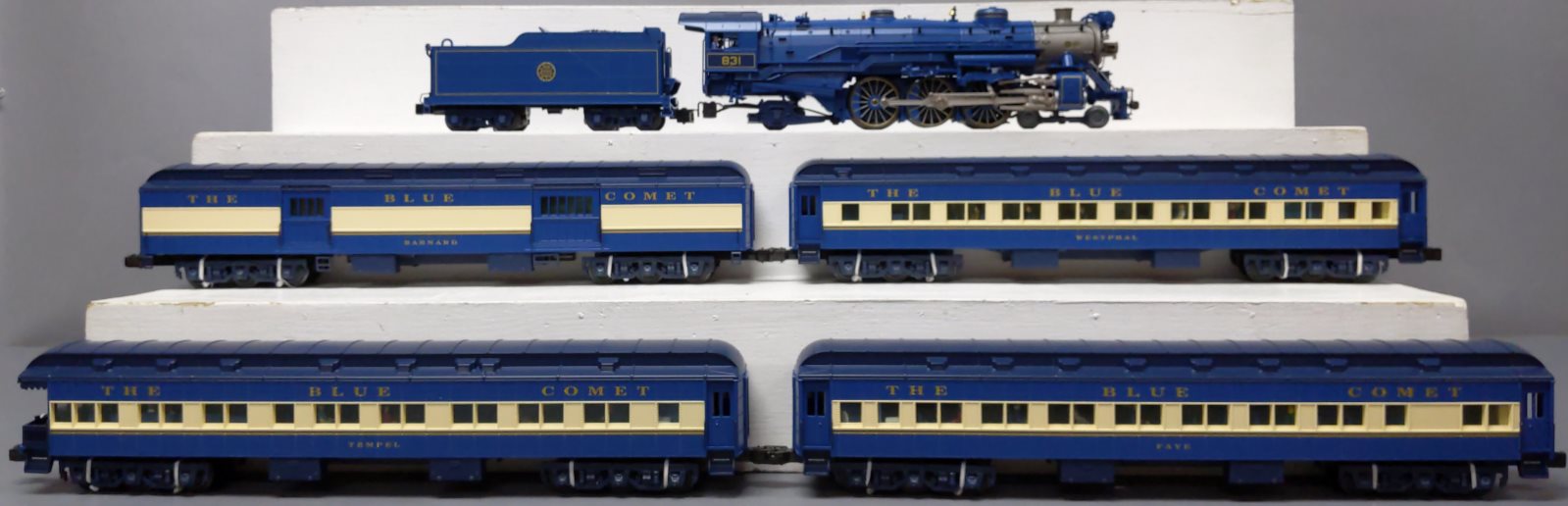 Lionel 6-21787 O Gauge CNJ Blue Comet 4-6-2 Steam Passenger Train Set LN/Box
