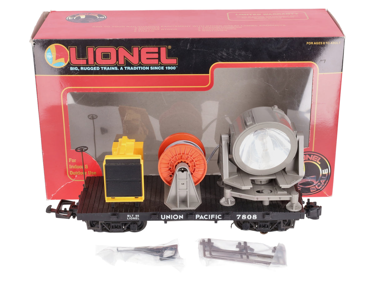 Lionel 8-87808 G Scale Union Pacific Searchlight Car LN/Box