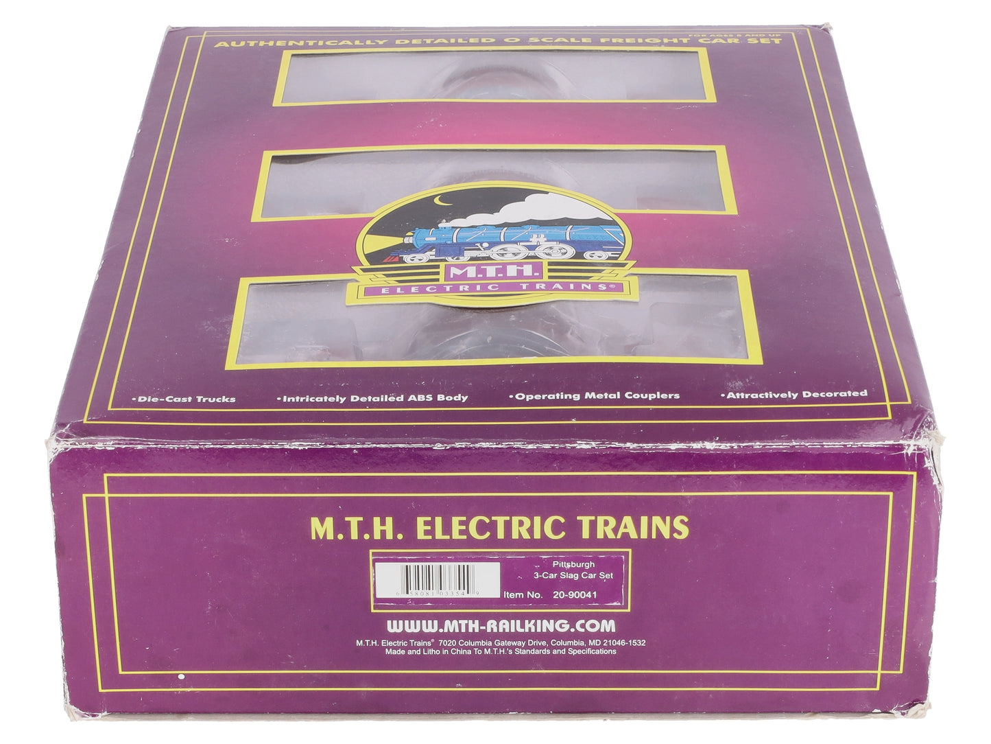 MTH 20-90041 O Gauge Pittsburgh Premier Slag Car Set (Set of 3) LN/Box