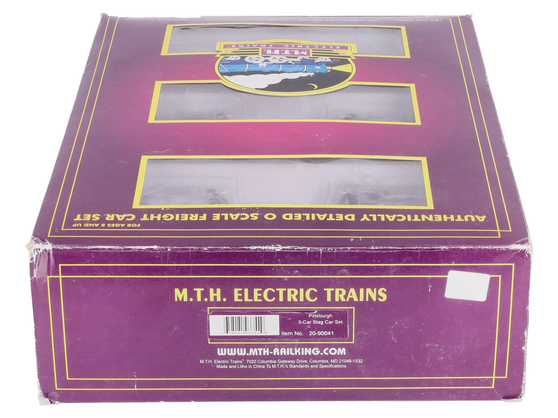 MTH 20-90041 O Gauge Pittsburgh Premier Slag Car Set (Set of 3) LN/Box
