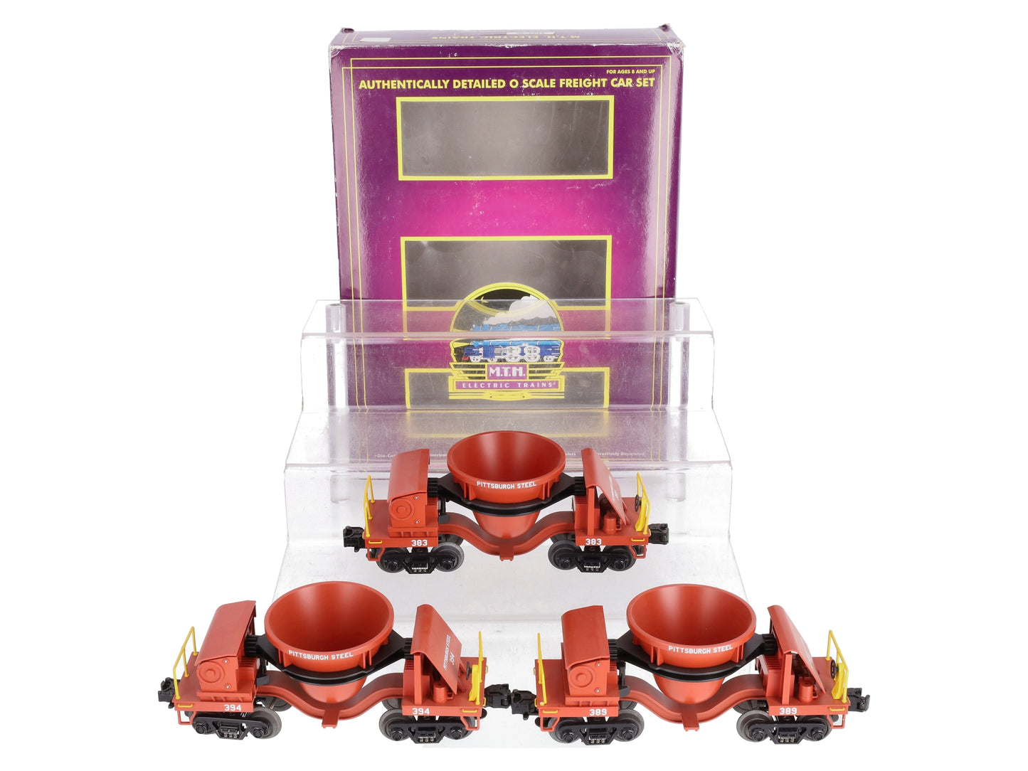 MTH 20-90041 O Gauge Pittsburgh Premier Slag Car Set (Set of 3) LN/Box