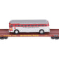 MTH 20-98831 O Gauge Milwaukee Road Flat Car w/ Diecast Bus #67208