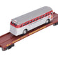 MTH 20-98831 O Gauge Milwaukee Road Flat Car w/ Diecast Bus #67208