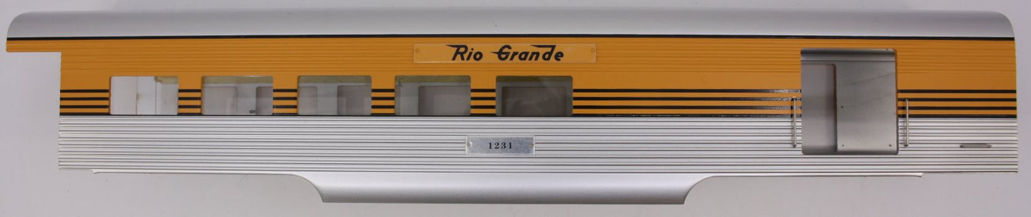Lionel 21310-2 #1231 K-Line Denver and Rio Grande Combine Aluminum Shell