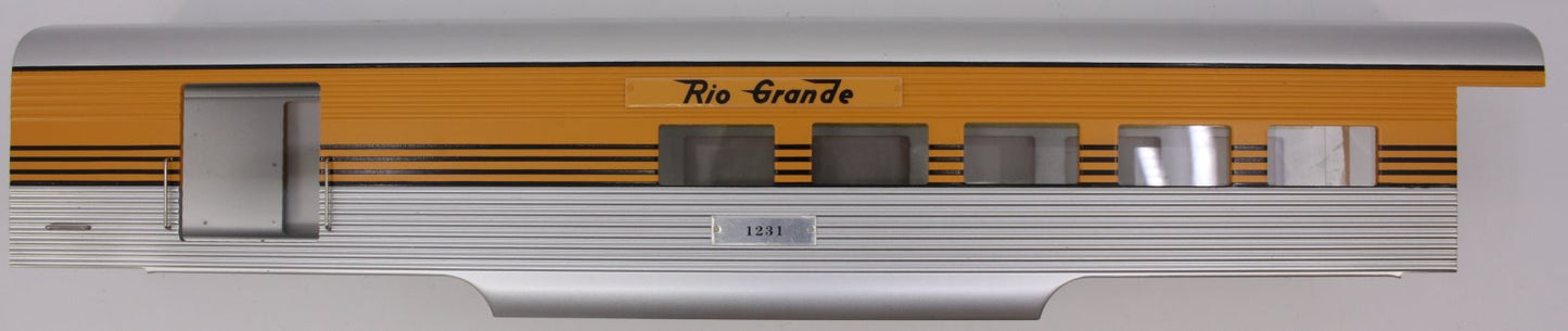 Lionel 21310-2 #1231 K-Line Denver and Rio Grande Combine Aluminum Shell