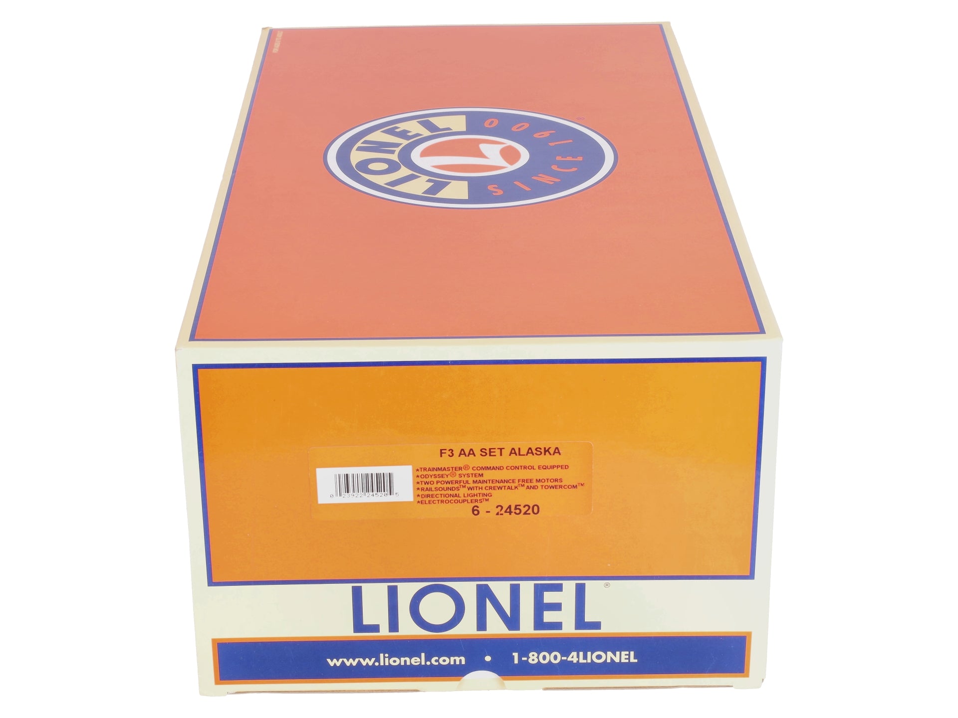 Lionel 6-24520 O Gauge Alaska F3 AA Diesel Locomotive w/TMCC #1516/1518 LN/Box