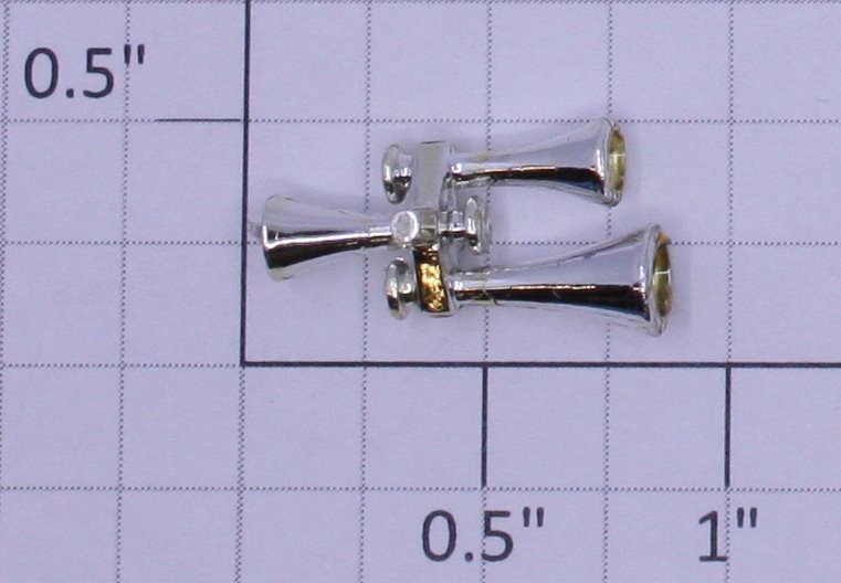 Lionel 18812-144 GP-38 Chrome Ornamental 3-Trumpet Horn