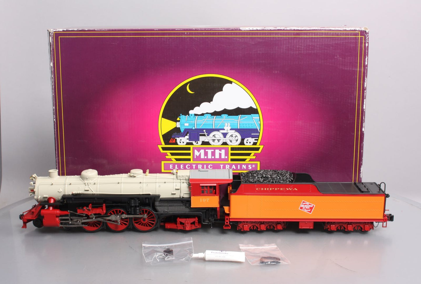 MTH 20-3602-1 O MILW 4-6-2 USRA Heavy Pacific Steam Engine & Tender w/PS3 NIB