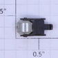 Lionel 2036-122 O Gauge Nickel Collector Roller and Blackened Bracket Assembly