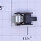 Lionel 2036-122 O Gauge Nickel Collector Roller and Blackened Bracket Assembly