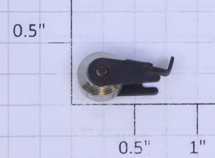 Lionel 2036-122 O Gauge Nickel Collector Roller and Blackened Bracket Assembly