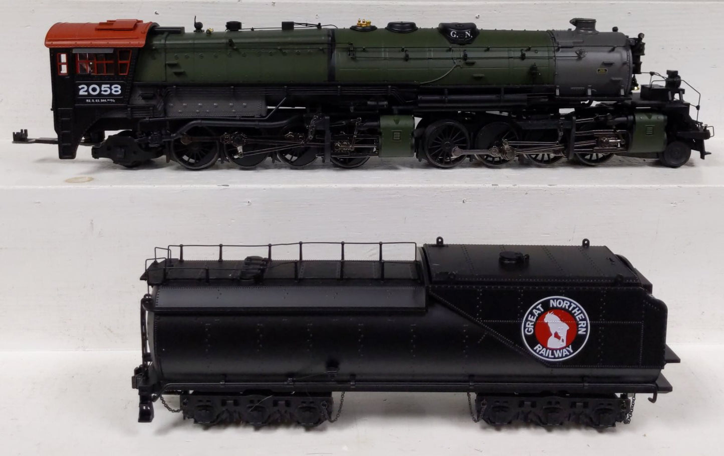 MTH 20-3387-1E O Gauge GN 2-8-8-2 R-2 Steam Locomotive & Tender w/PS2 #2058 NIB