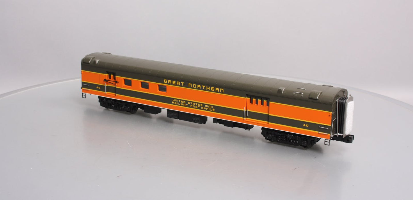 MTH 20-68158 O Gauge Great Northern 70' Streamlined RPO Passenger Car #40
