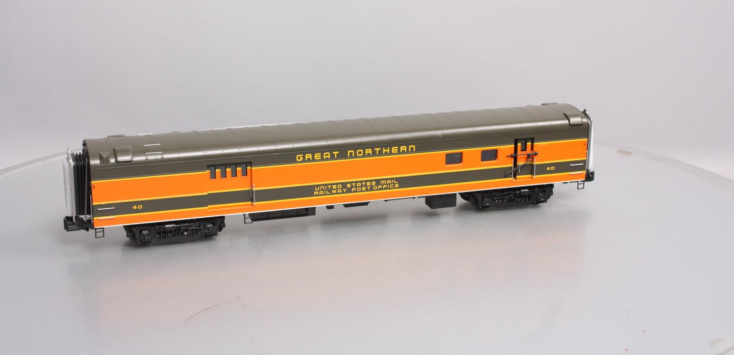 MTH 20-68158 O Gauge Great Northern 70' Streamlined RPO Passenger Car #40