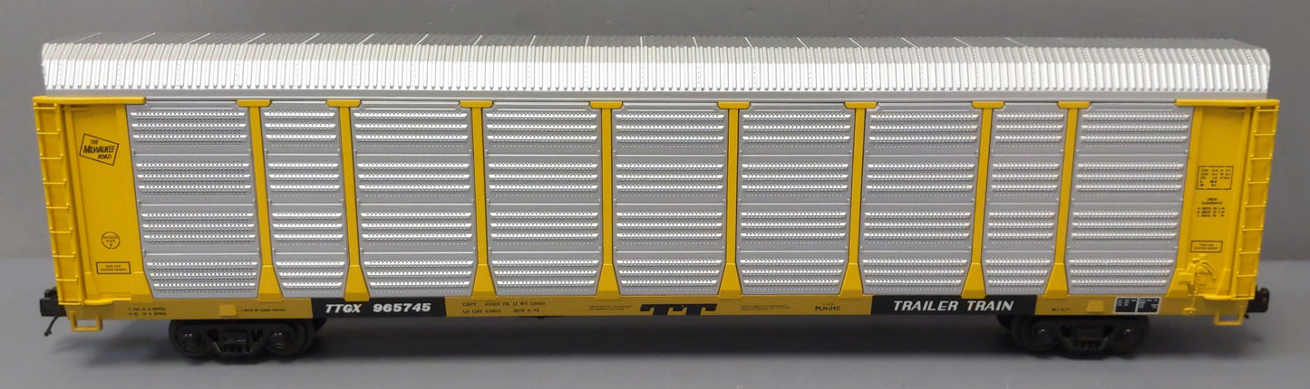 MTH 20-98799 O Guage Milwaukee Road Corrugated Auto Carrier #965745