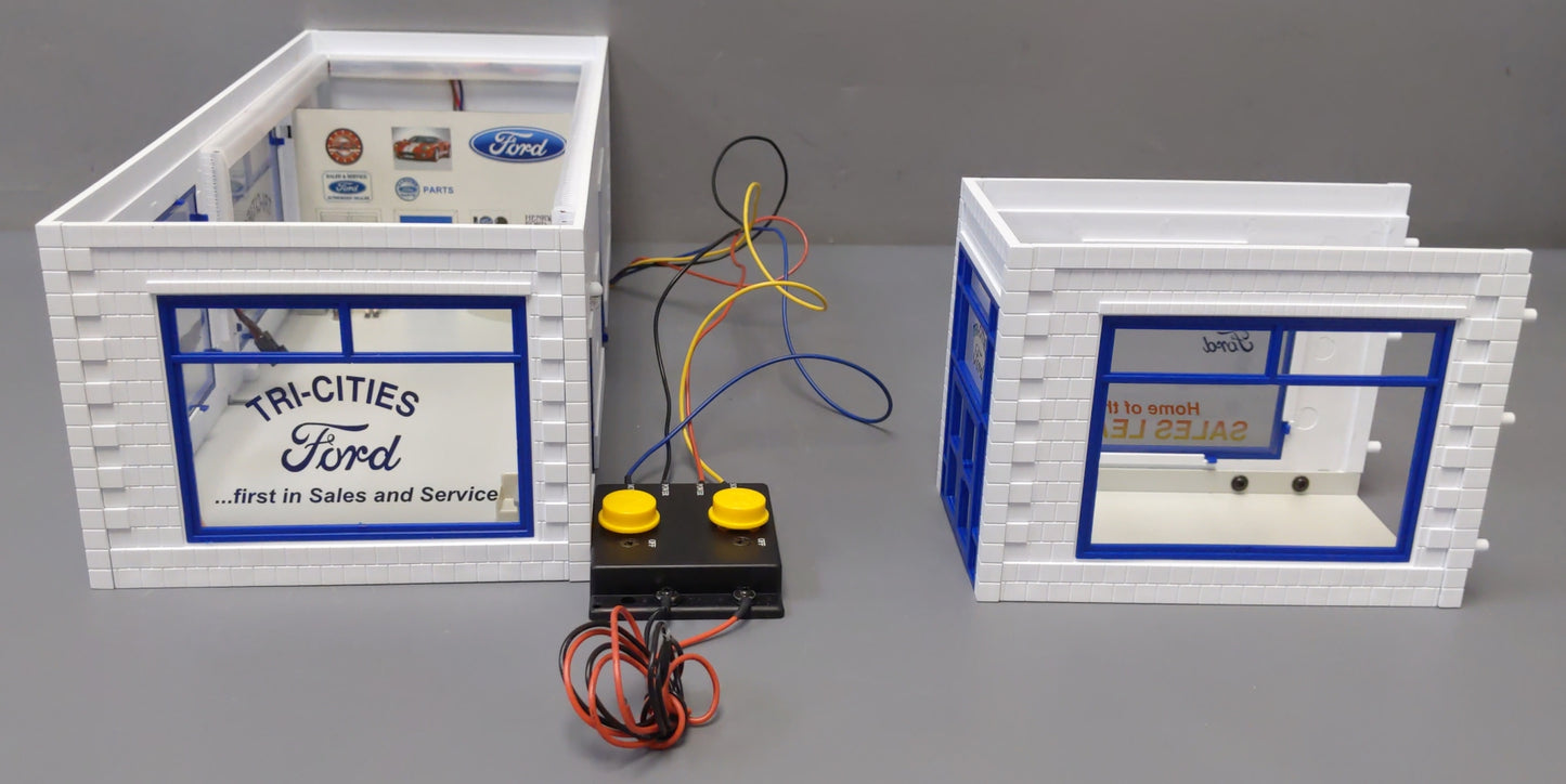 K-Line K-42417 O Built-Up Lighted FORD Auto Showroom